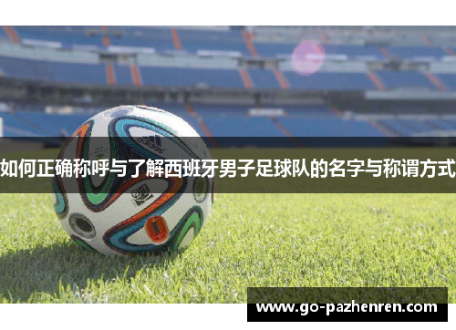 如何正确称呼与了解西班牙男子足球队的名字与称谓方式