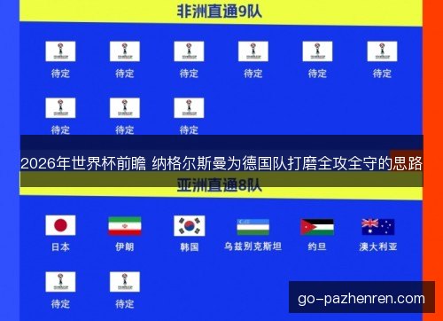 2026年世界杯前瞻 纳格尔斯曼为德国队打磨全攻全守的思路